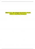 WGU C211 OA Global Economics Exam &lpar;2023&rpar; &lpar;Verified Answers&rpar;