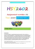 HSY2602 ASSIGNMENT 2 S2 2023