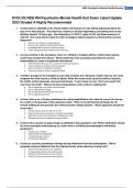 EVOLVE HESI RN Psychiatric-Mental Health Exit Exam Latest Update 2023 Graded A Highly Recommended