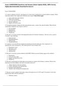 Exam 3 ENDOCRINE Questions and Answers (latest Update 2023), 100% Correct,  Highly Recommended, Download to Score A