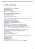 PMED CH6 EXAM QUESTIONS WITH CORRECT ANSWERS 
