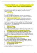 NUR 2755 &sol; NUR2755 Exam 1&colon; Multidimensional Care IV &sol; MDC Exam  Review &lpar;Latest 2021&sol;2022&rpar; Rasmussen