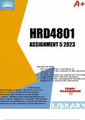 HRD4801 Assignment 5 Semester 2 2023