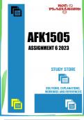 AFK1505 Assessment 6 2023 (329881)