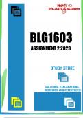 BLG1603 Assignment 2 2023