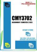 CMY3702 Assignment 1 Semester 2 2023