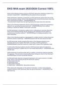 EKG NHA exam 2023&sol;2024 Correct 100&percnt;