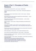 Exam 4 Part 1 Questions with complete solution 2023 
