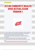 ATI RN Community Health 2023 ACTUAL EXAM VERSION 1