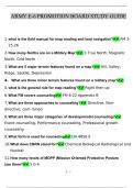 Army E6 Board study guide questions and answers