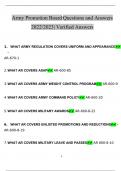 U.S. Army Promotion Board Questions and Answers 2022/2023