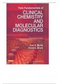 TEST BANK FOR TIETZ FUNDAMENTALS OF CLINICAL CHEMISTRY AND MOLECULAR DIAGNOSTICS 7TH EDITION BY BURTIS
