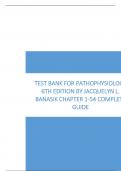 Test Bank For Pathophysiology 6th Edition by Jacquelyn L&period; Banasik Chapter 1-54 Complete Guide&period;