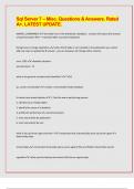 Sql Server 7 &ndash; Misc&comma; Questions & Answers&period; Rated A&plus;&period; LATEST UPDATE&period;