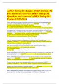 AORN Periop 101 Exam/ AORN Periop 101 Best Revision Material/ AORN Periop101 Questions and Answers/ AORN Periop 101 Updated 2023-2024