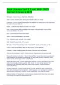Boat License Unit 1 Exam With 100&percnt; Correct Answers 2023