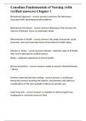 Canadian Fundamentals of Nursing &lpar;with verified answers&rpar; Chapter 1&period;docx
