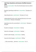 CALT Exam Questions and Answers &lpar;Verified Answers&rpar;&period;docx