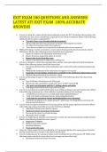 ATI EXIT EXAM 180 QUESTIONS AND ANSWERS LATEST ATI EXIT EXAM 100&percnt; ACCURATE ANSWERS