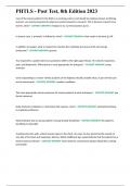 PHTLS - Post Test&comma; 8th Edition 2023&period;docx