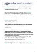AQA psychology paper 1 all questions 2023&period;docx