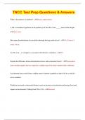 TNCC Test Prep Questions & Answers 2023 &vert; 100&percnt; Correct Answers &vert; Updated & Verified