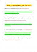 TNCC Practice Exam with Rationale 2023 &vert; 100&percnt; Correct Answers &vert; Updated & Verified