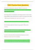 TNCC Practice Exam Questions 2023 &vert; 100&percnt; Correct Answers &vert; Updated & Verified