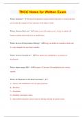 TNCC Notes for Written Exam 2023 &vert; 100&percnt; Correct Answers &vert; Updated & Verified &vert; 45 Pages