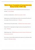 TNCC Exam Complete & Comprehensive Study Guide &lpar;1300&plus; Qs&rpar; 2023 &vert; 100&percnt; Correct Answers &vert; Updated & Verified &vert; 332 Pages