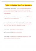 TNCC 8th Edition Test Prep Questions 2023 &vert; 100&percnt; Correct Answers &vert; Updated & Verified