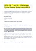 NURS-272&lowbar;Final &lpar;W9&rpar; - ATI &lpar;RN Adult Medical Surgical Online Practice 2023&rpar;