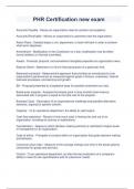 PHR Certification new exam