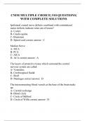 CNIM MULTIPLE CHOICE| 510 QUESTIONS| WITH COMPLETE SOLUTIONS