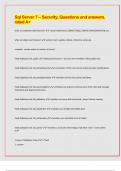 Sql Server 7 &ndash; Security&comma; Questions and answers&comma; rated A&plus;