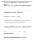 CALT Exam Study Guide Latest 2023&period;docx