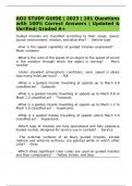 AO2 STUDY GUIDE | 2023 | 101 Questions with 100% Correct Answers | Updated & Verified| Graded A+