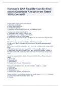 Hartman's CNA Final Review (for final exam) Questions And Answers Rated 100% Correct!!