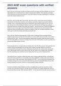 2023 AHIP exam questions with verified answers&period;docx