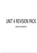 WJEC CRIMINOLOGY APPLIED DIPLOMA UNIT 4 REVISION KIT FOR COLLEGE/A-LEVEL STUDENTS 