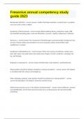 Fresenius annual competency study guide 2023