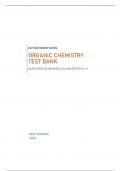 ORGANIC CHEMISTRY TEST BANK 1ST EDITION BY KLEIN | QUESTIONS & ANSWERS (GRADED 98%) 2023