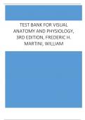 Test Bank for Visual Anatomy and Physiology, 3rd Edition, Frederic H. Martini