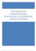 Test Bank for Understanding Psychology, 15th Edition, Robert Feldman 2023