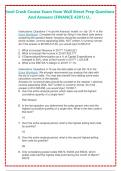 Excel Crash Course Exam from Wall Street Prep Questions And Answers &lpar;FINANCE 4201&rpar; U&period;&period;