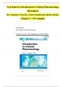 Introduction to Clinical Pharmacology 9th Edition By Constance Visovsky TEST BANK |Complete Chapter 1 - 19 | 100 % Verified