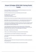 Airport ID Badges &lbrack;DFW SIDA Training Pocket Guide&rsqb;