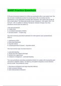 AANP Practice Questions and answer 2023 solution
