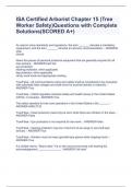 ISA Certified Arborist Chapter 12 &lpar;Tree Assessment and Risk Management&rpar; Questions & Answers 100&percnt; Correct