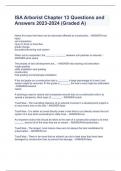 ISA Certified Arborist Chapter 10 &lpar;Diagnosis and Plant Disorders&rpar;Questions with Complete Solutions